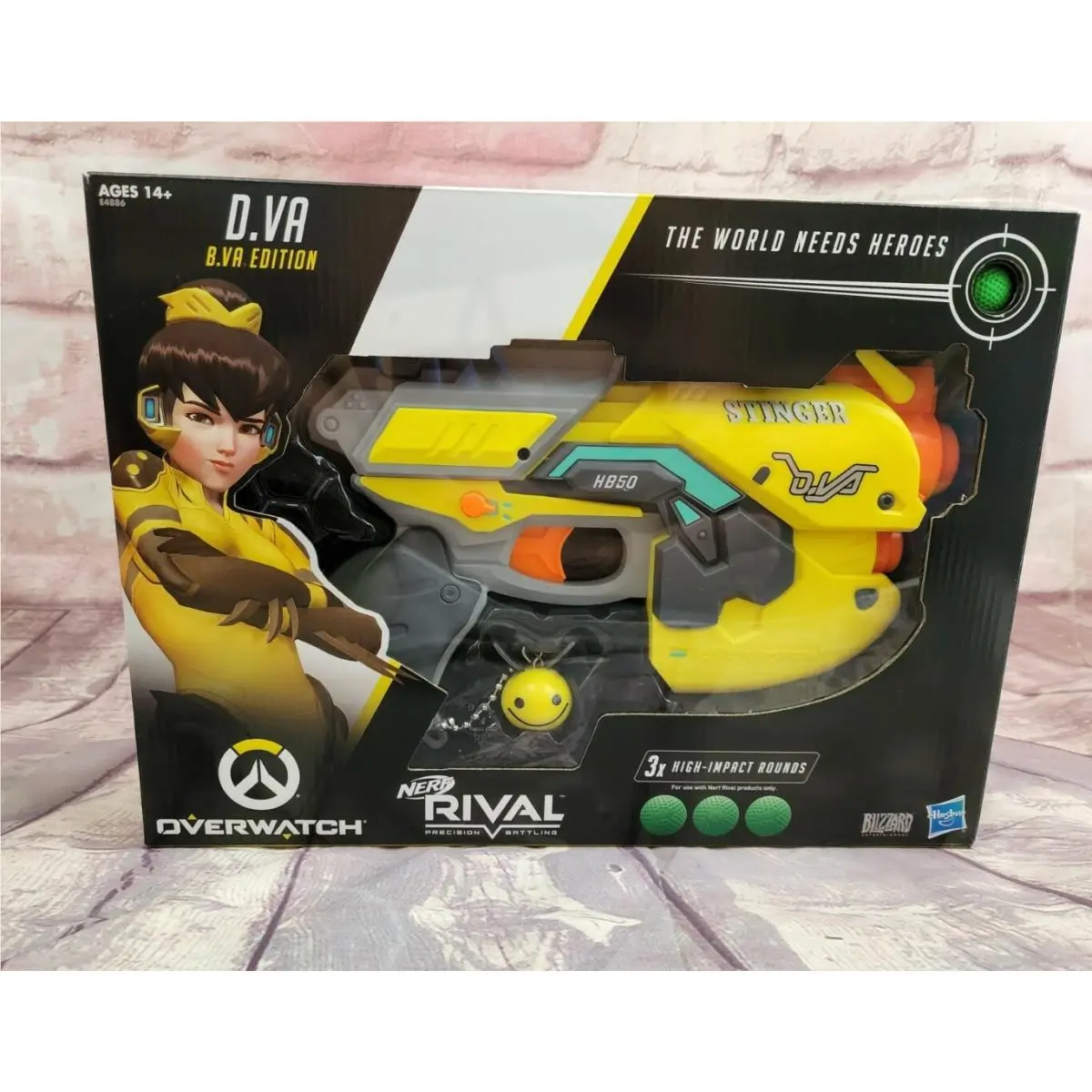 Nerf Rival Overwatch D.va B.va Edition Yellow with Bee Charm Stinger