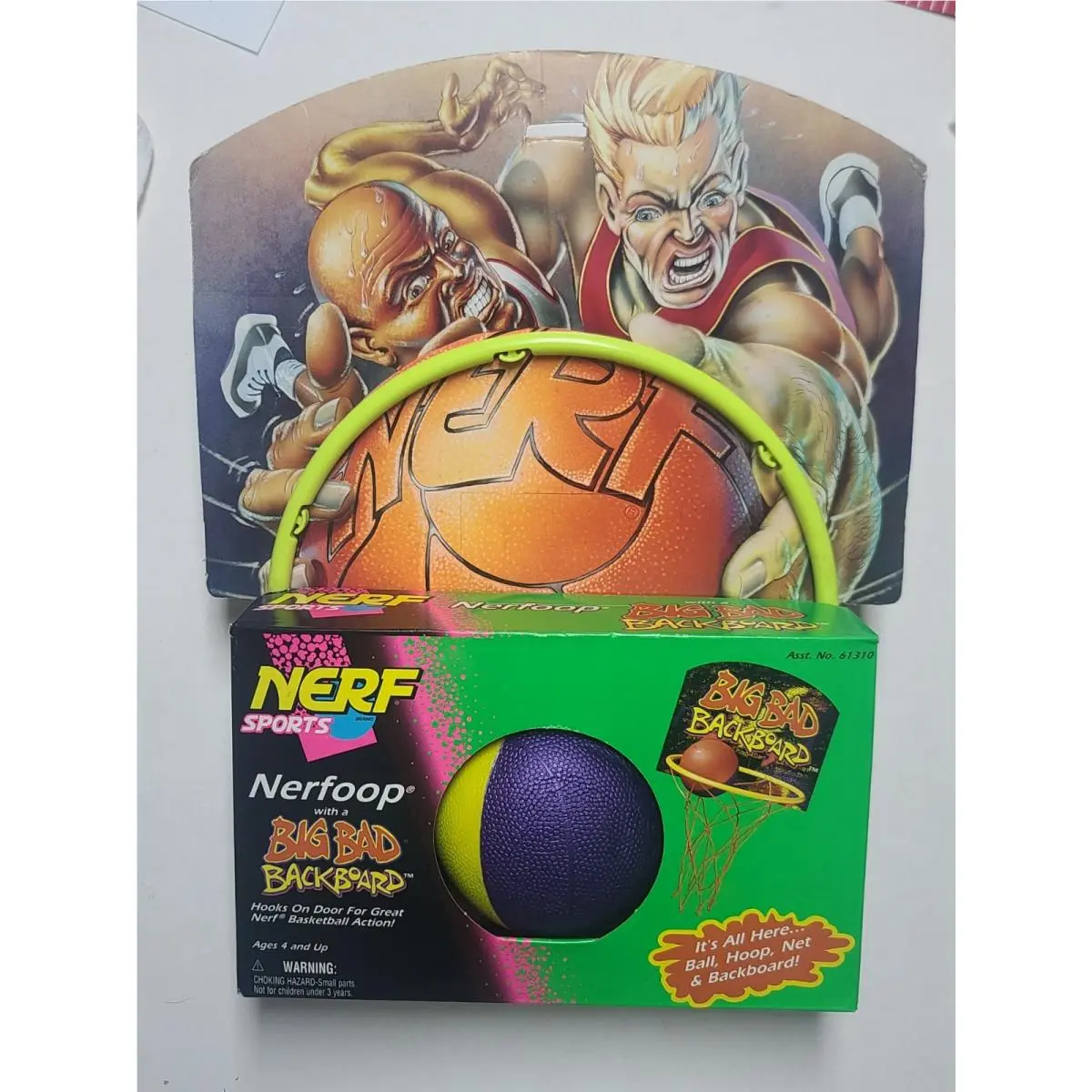 Vintage 1995 Nerf Sports Nerfoop Basketball Sports Big Bad Backboard Mib