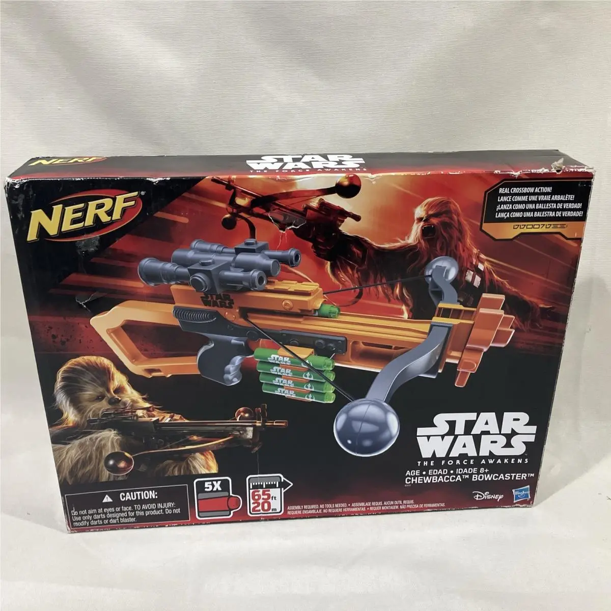 Star Wars The Force Awakens Nerf Episode Vii Chewbacca Bowcaster - Read