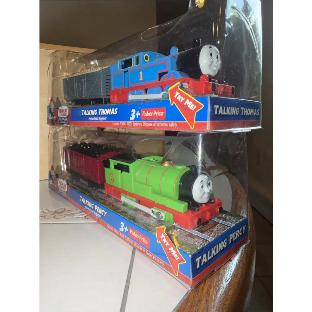 Talking Thomas Percy Thomas Friends Train Trackmaster Box Fisher Price