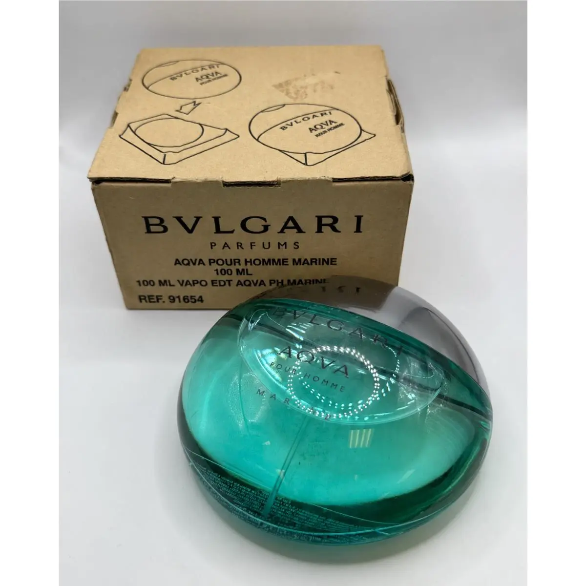 Bvlgari Aqva Pour Homme Marine 100ml/3.4oz Edt Men Collectible