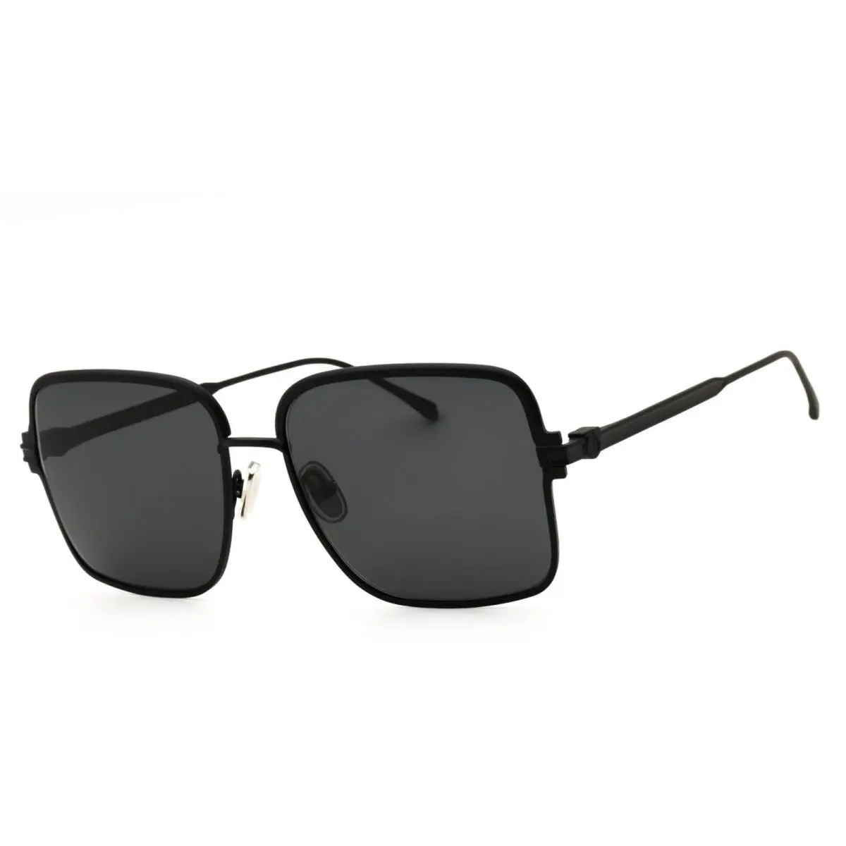 SF317S 002 Matte Black Women`s Rectangular Metal Full Rim by Salvatore Ferragamo