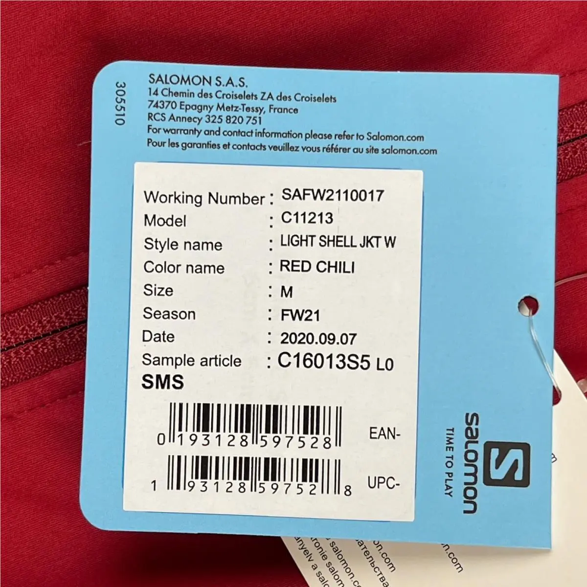 Salomon clothing - Red 1