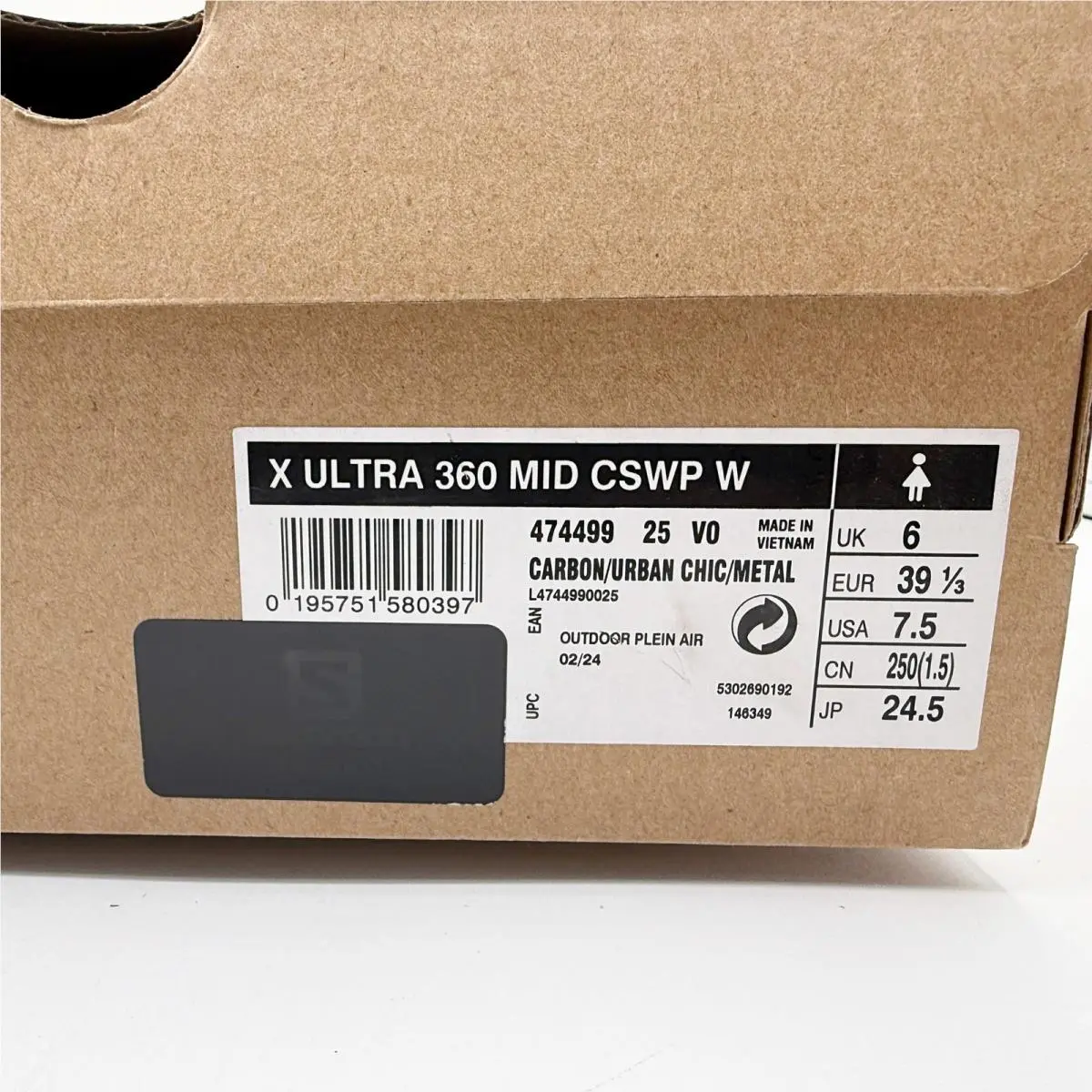 Salomon shoes - Salomon X Ultra 360 Mid - L4744990025 - Gray (UPC: 0195751580397) 8