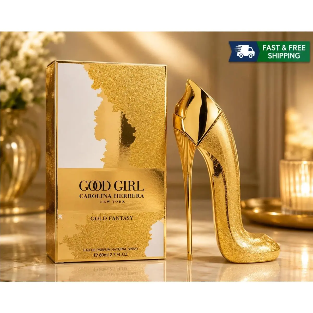 Good Girl Gold Fantasy Carolina Herrera Limited Edition Edp 2.7oz80ML