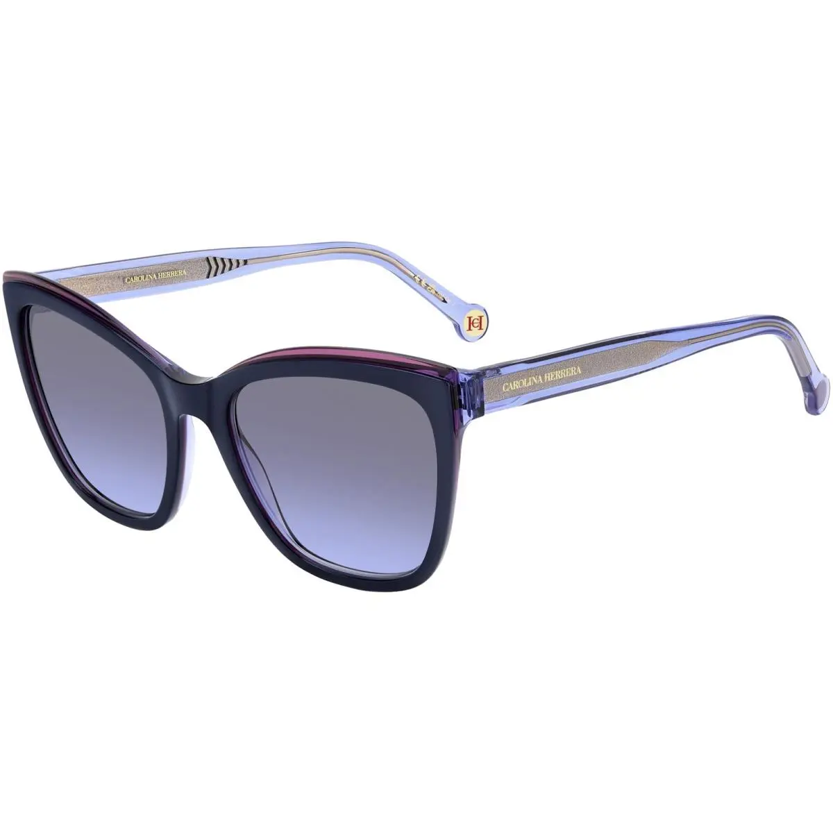 Carolina Herrera Women`s Violet Blue Cat Eye Sunglasses - HER0188S 0WOI GB