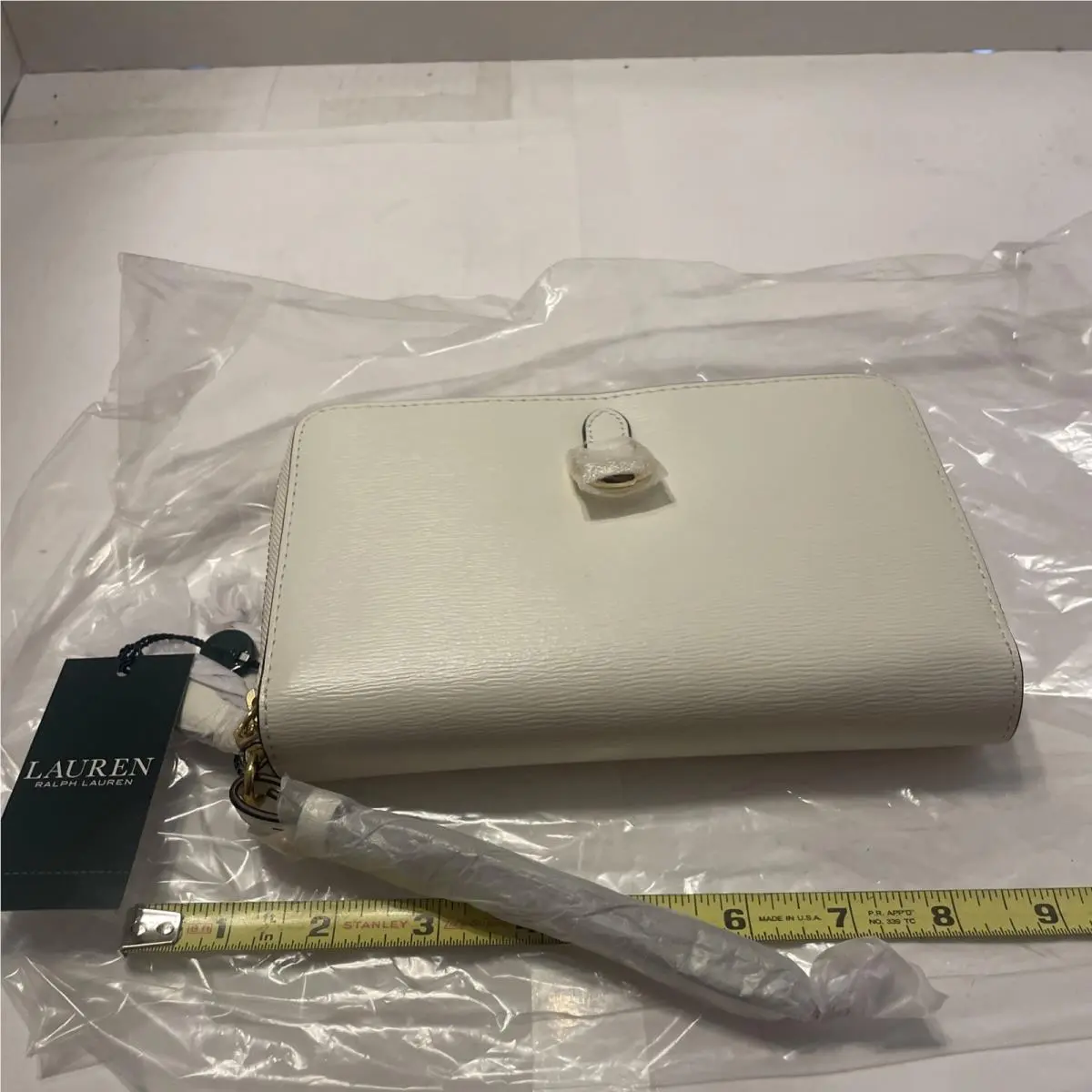 Lauren Bennington Dblzp Phn Wr-wr Cream Nwt. Handbag