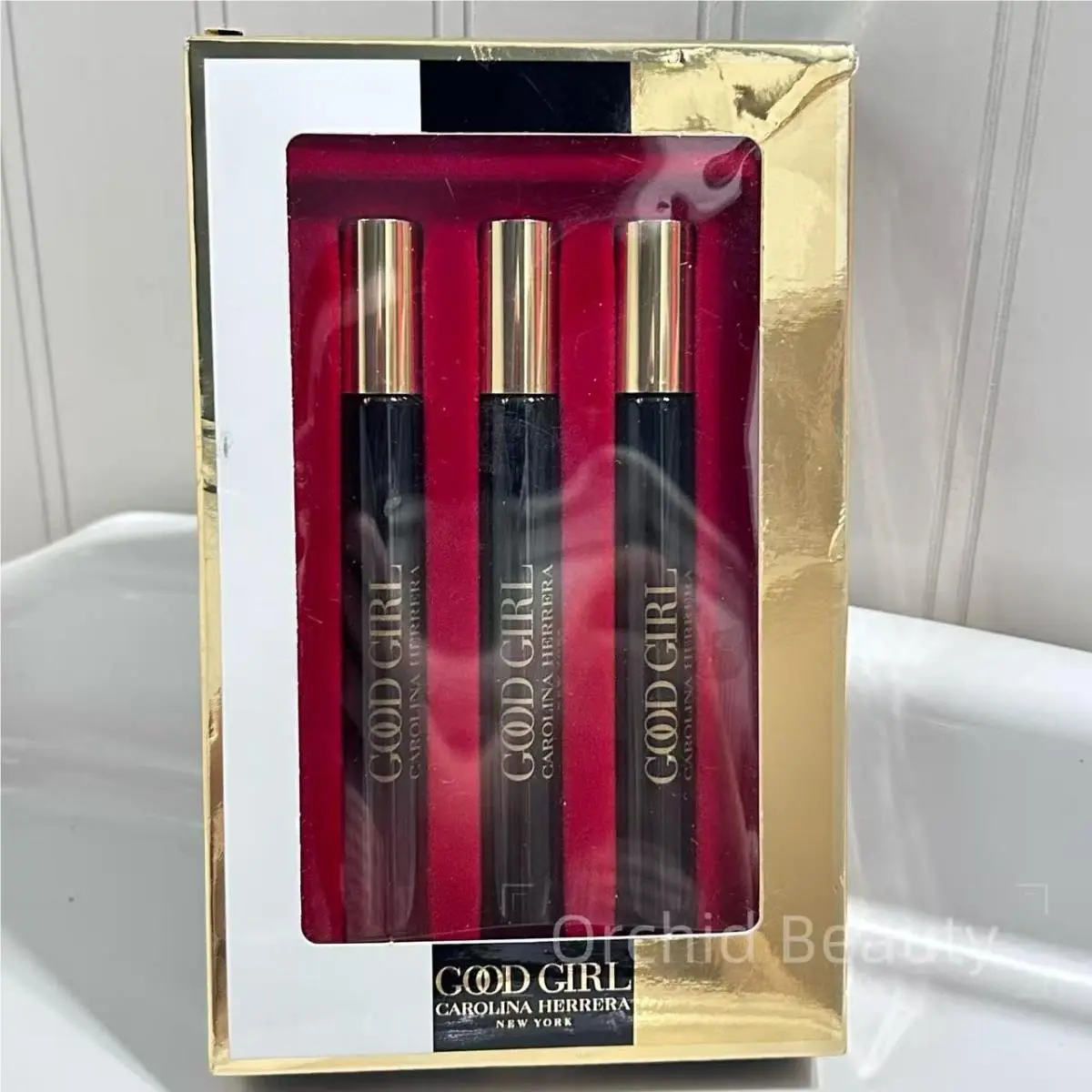 Carolina Herrera Good Girl /supreme/legere Edp Perfume Travel Rollerball Set