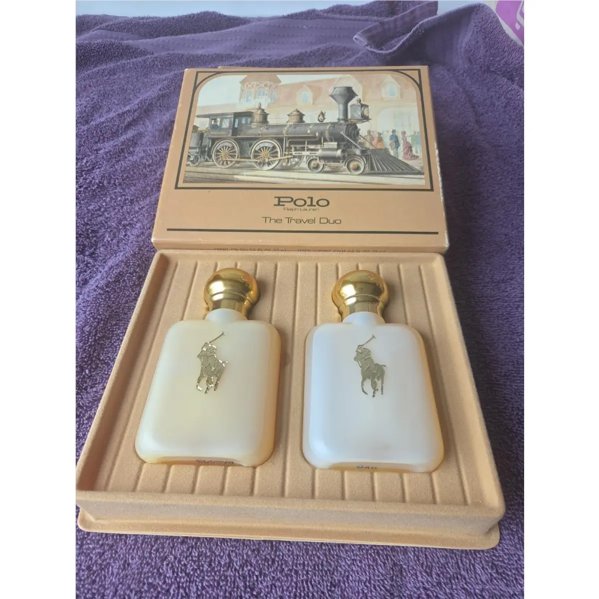 Vintage 1980s Ralph Lauren Polo Express 2-Piece Promotional Gift Set – 1 Set