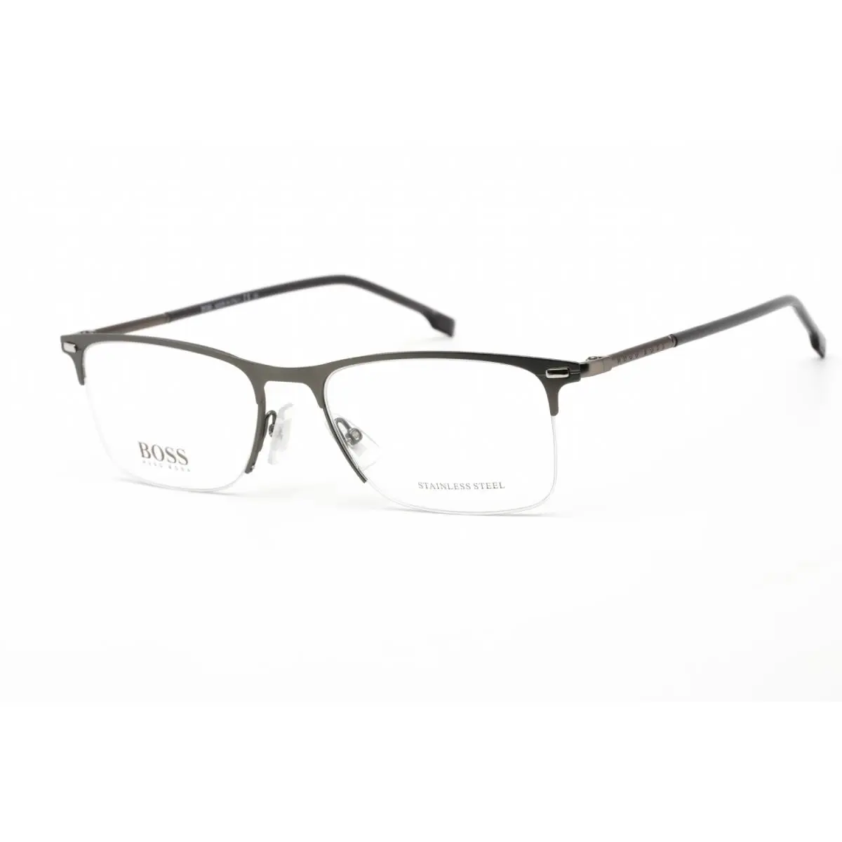 1230 U R80 Eyeglasses Matte Ruthenium Frame 57mm by Hugo Boss