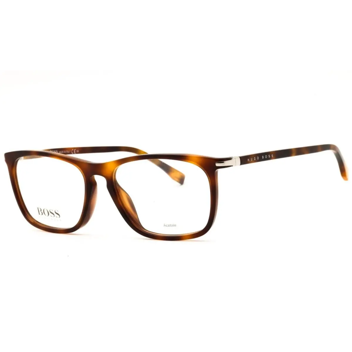 Men`s Eyeglasses Havana Acetate Rectangular Frame 1044/IT 0086 00 by Hugo Boss