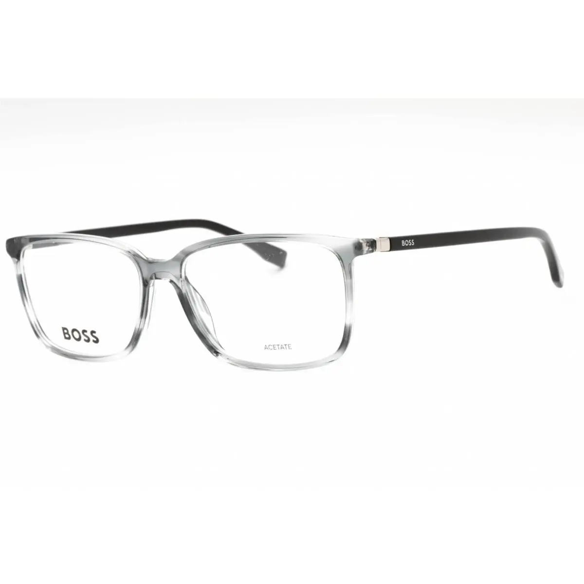Unisex Eyeglasses Grey Horn Plastic Rectangular 0679/IT 02W8 00 by Hugo Boss