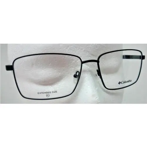 Columbia Men`s Black Rectangle Eyeglasses 59-17-150