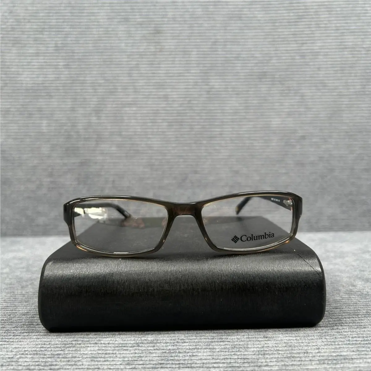 Columbia Boone C02 Y2k Eyeglass Frames Dark Grey Rectangular 54-16-140
