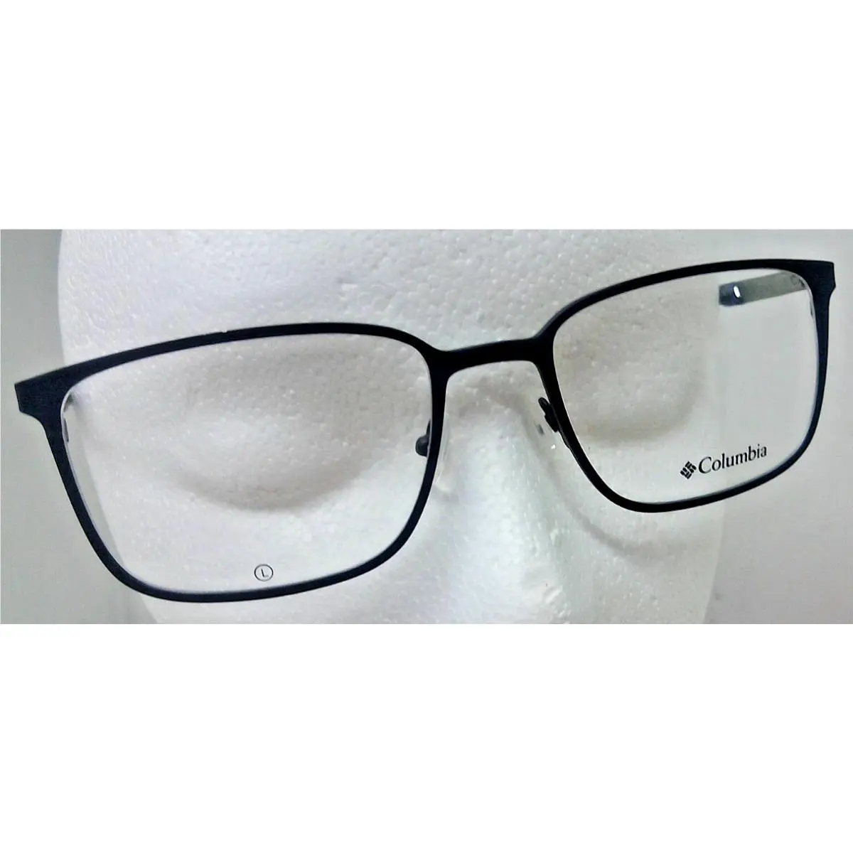 Columbia Men`s Navy Blue Rectangle Eyeglasses 57-20-145