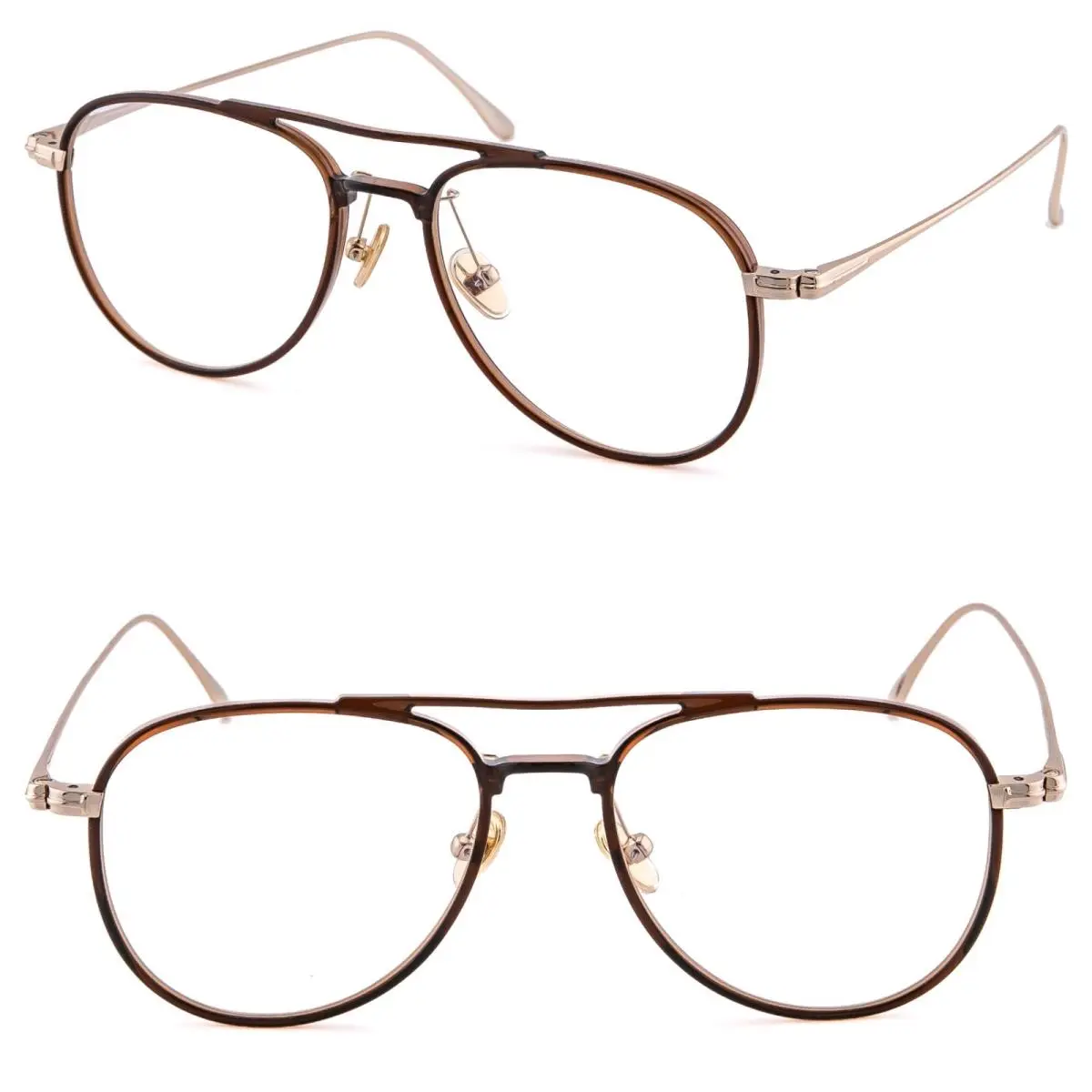 Tom Ford TF5666B 048 Brown Gold Blue Light Block Optical Eyeglasses 5666 FT5666