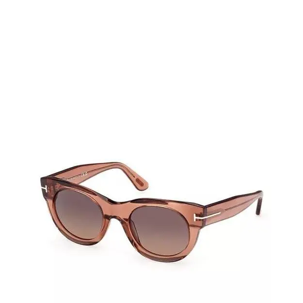 Tom Ford Round Frame Sunglasses Light Brown OS