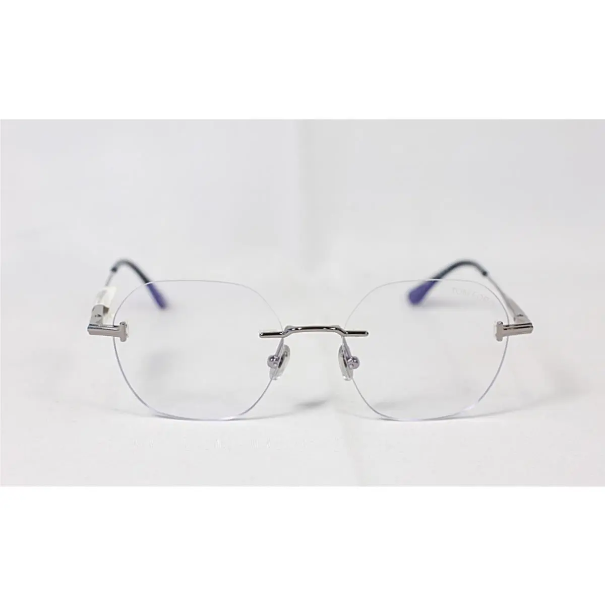 Tom Ford TF6126-B 014 Shiny Light Ruthenium Eyeglasses 52-18-145
