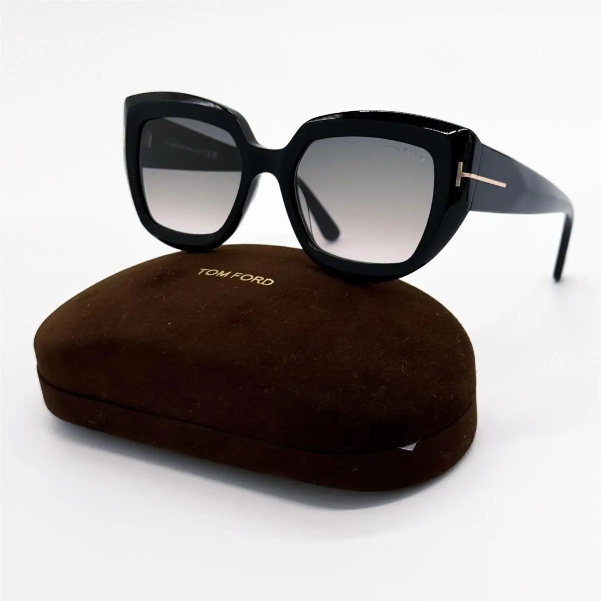 Tom Ford Sunglasses Saltzman TF1192 01B Women Black Cat Eye FT1192 01B
