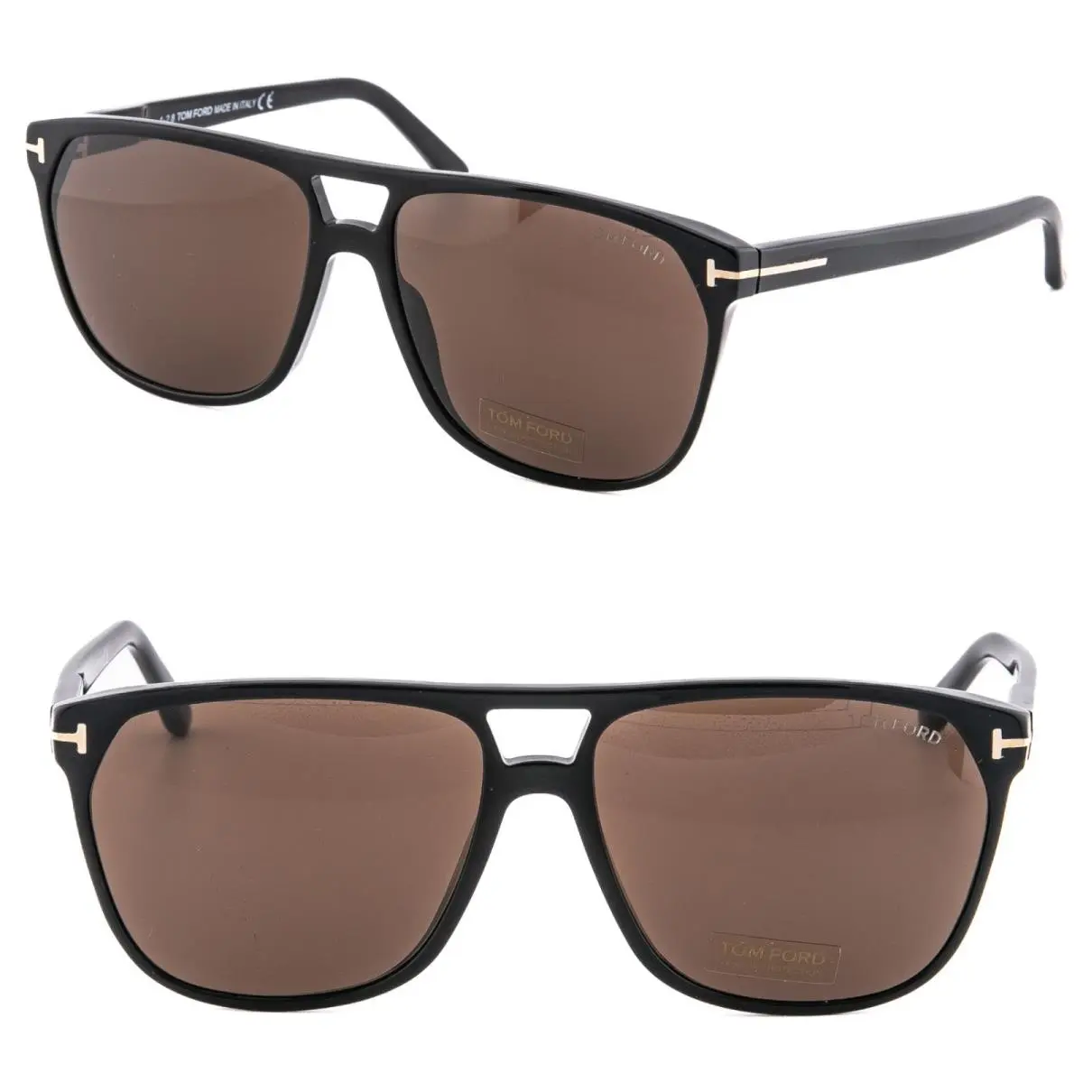 Tom Ford Shelton TF0679 01E Black Brown Classic Sunglasses 0679 FT0679