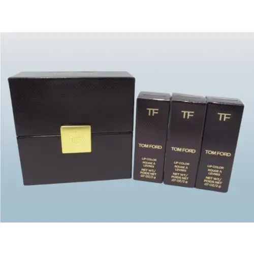 Tom Ford Lip Color Lipstick Trio Set 1H Sean 1J Parker 1K Cameron Box