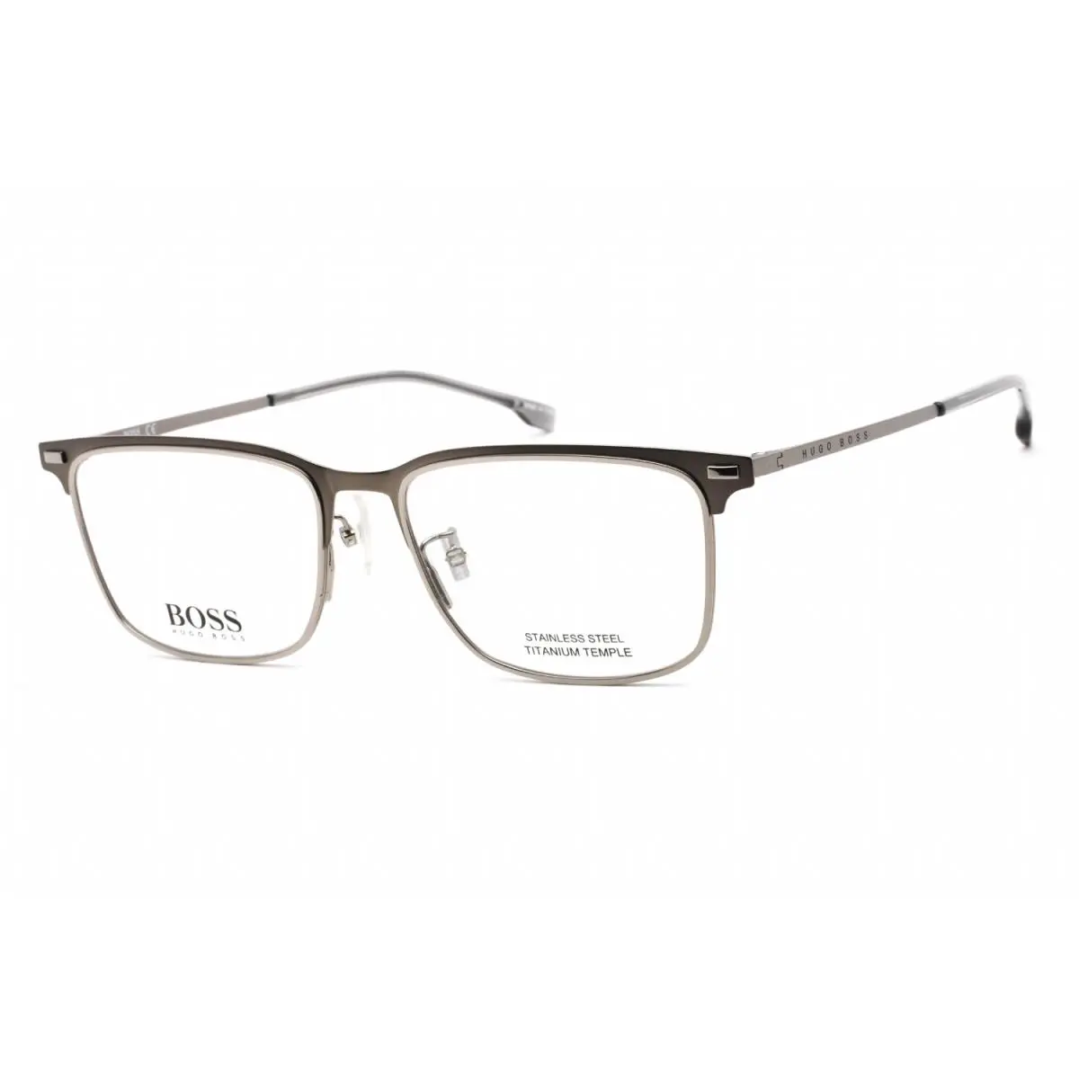 Hugo Boss HB1224-R80-55 Eyeglasses Frame Size 55mm 17mm 145mm Ruthenium Men 716