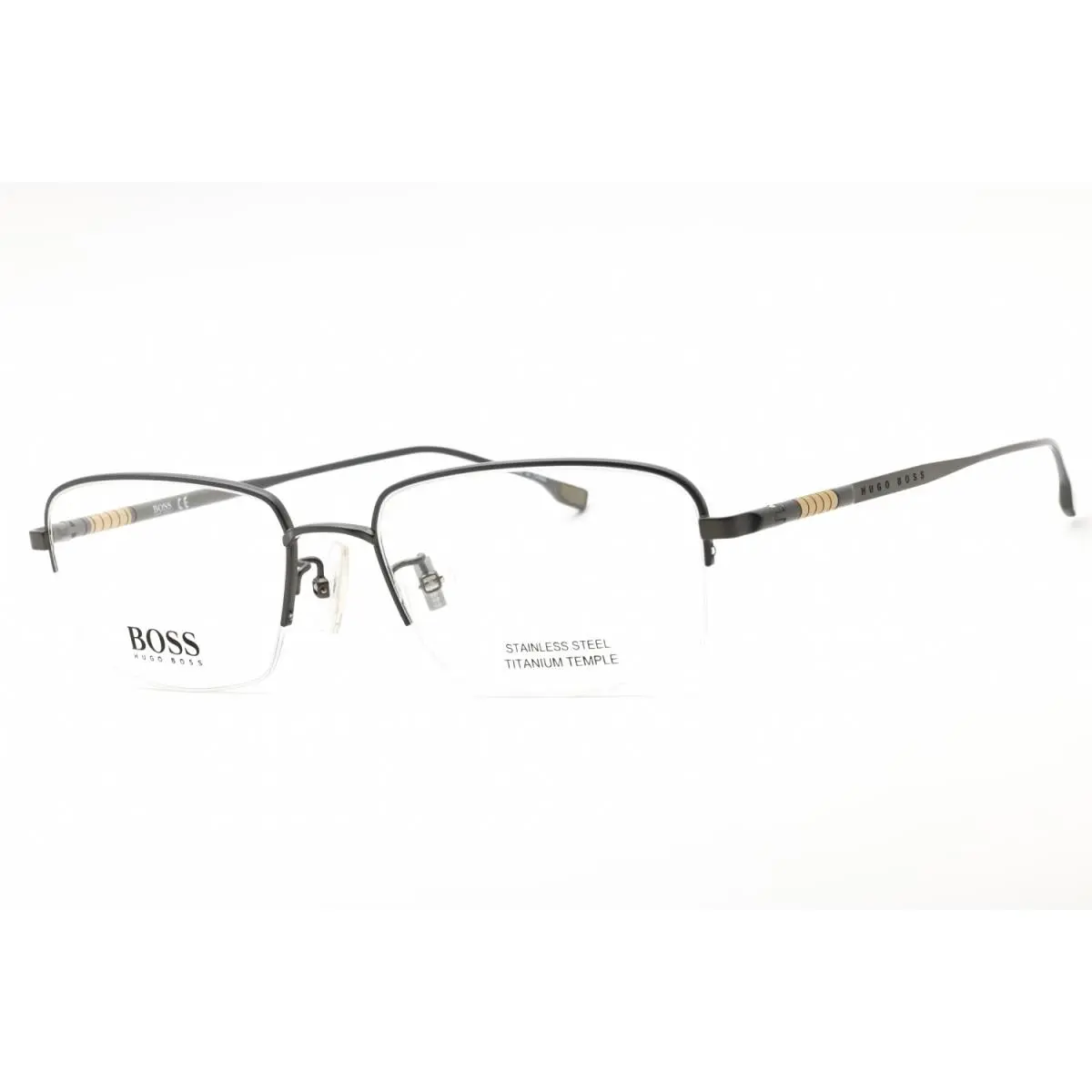 Hugo Boss HB1298-R81-56 Eyeglasses Frame Size 56mm 18mm 145mm Ruthenium Men 716