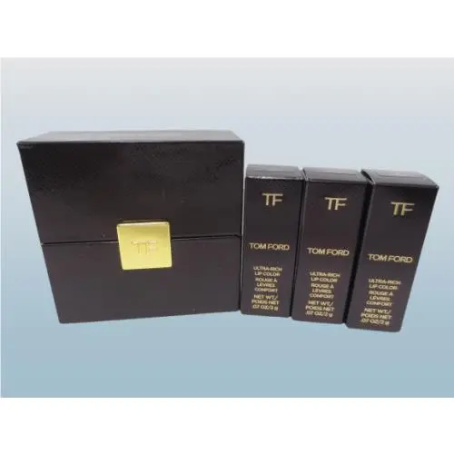 Tom Ford Ultra Rich Lip Color Lipstick Trio Set 16 Gala 25 Naomi 35 Bella Box