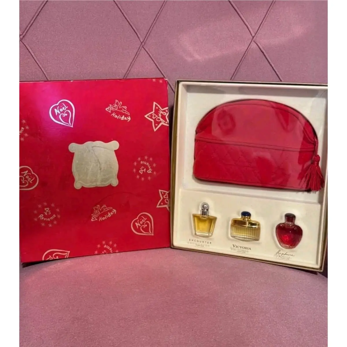 Vintage 1994 Victoria`s Secret Mini Perfume Gift Set Limited Edition Holiday