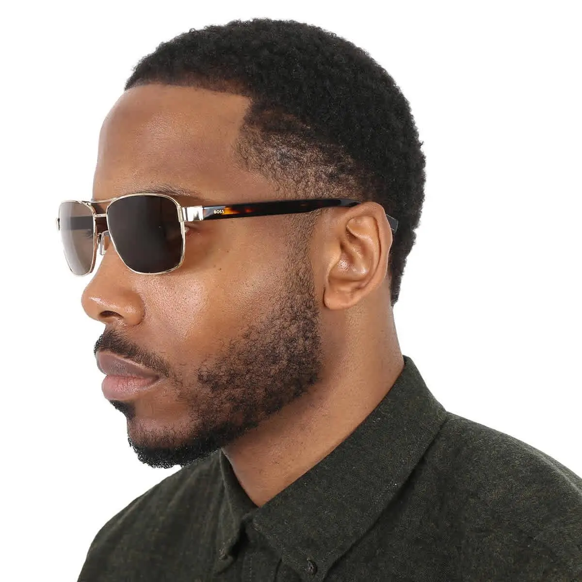 Hugo Boss Brown Pilot Men`s Sunglasses Boss 1559/O/S 0FG4/70 60 Boss 1559/O/S