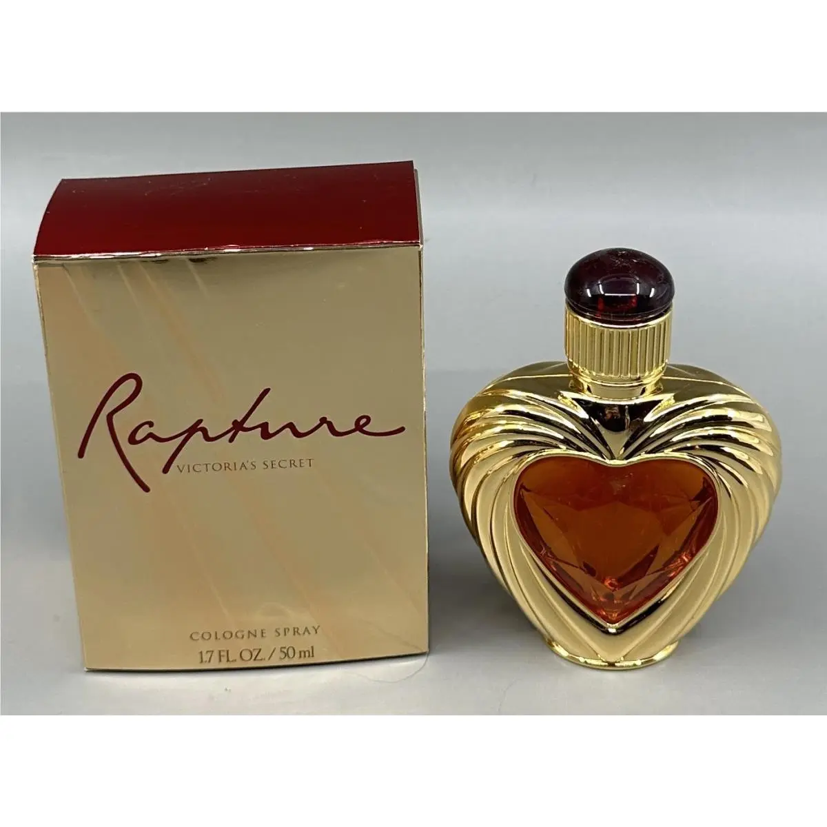 Victoria’s Secret Rapture Perfume 1.7 fl oz Heart Shaped Bottle