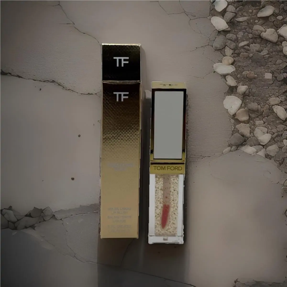 Tom Ford Soleil Liquid Lip Blush 0.2 oz 6mL Gold Flakes Limited Edition