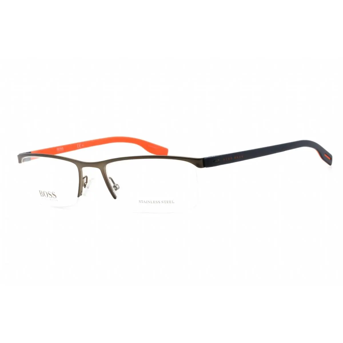 Hugo Boss HB610-8HT-55 Eyeglasses Frame Size 55mm 19mm 145mm Greyblue Men 71673