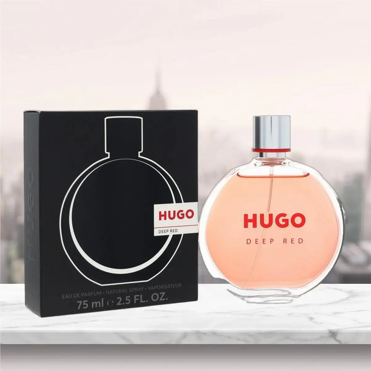 Hugo Deep Red Eau De Parfum Spray Packaging By Hugo Boss - 2.5 oz