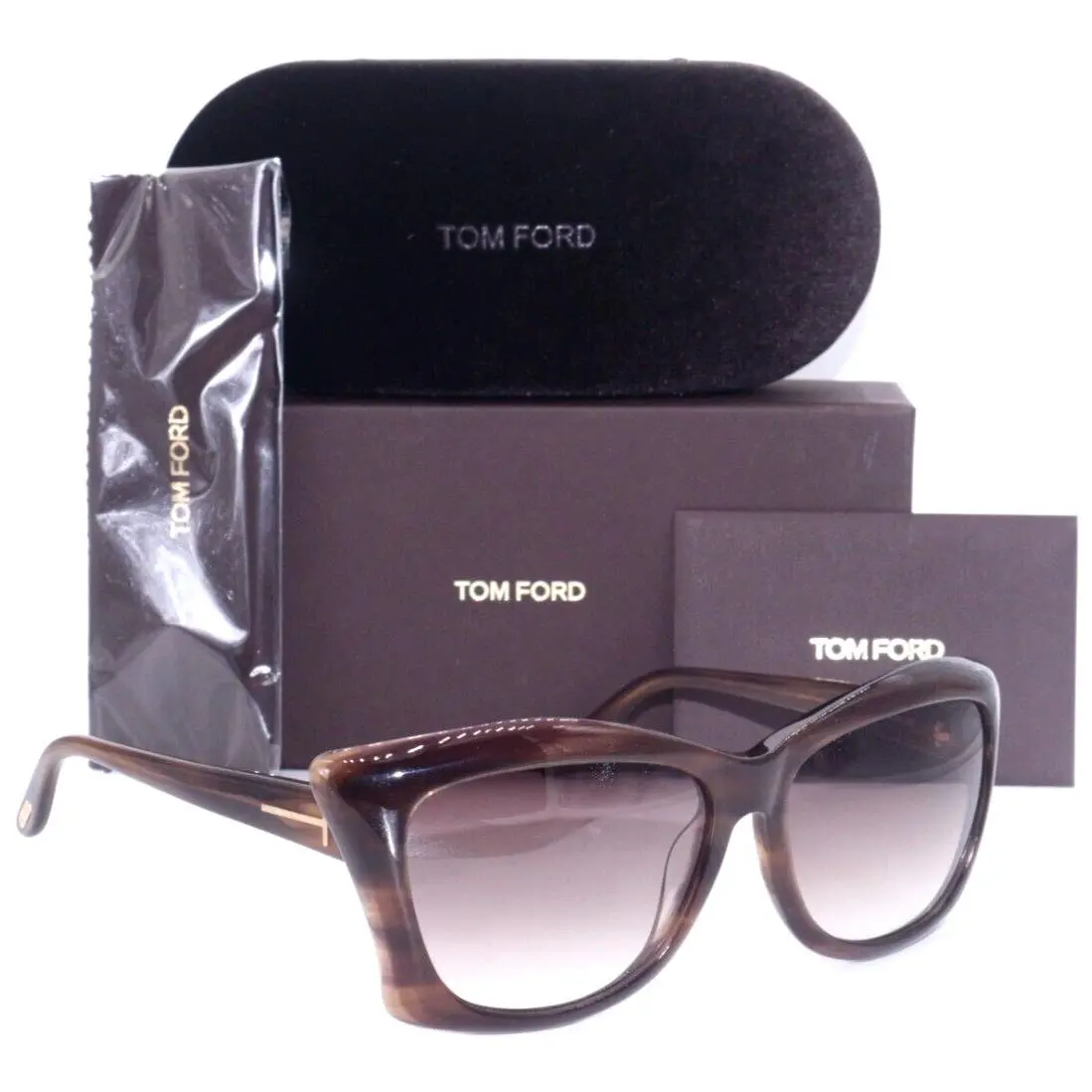 Tom Ford Lana TF 280 50F Tortoise/brown Gradient Lens Sunglasses 59-16