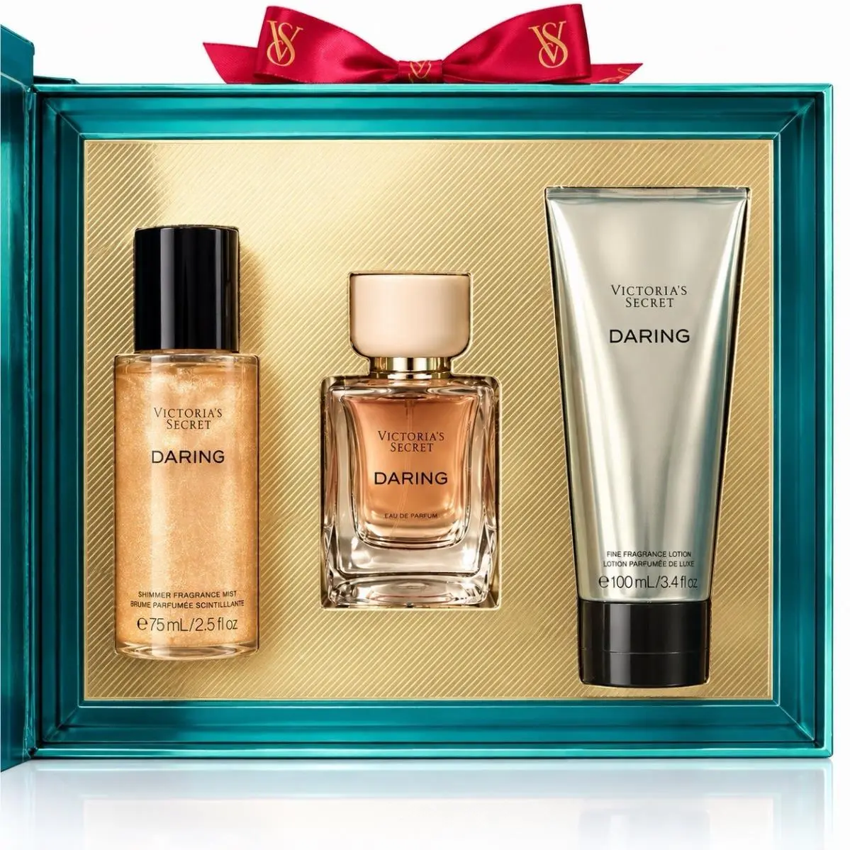 Victoria’s Secret Daring 3 Piece Gift Set Eau de Parfum Shimmer Mist Lotion