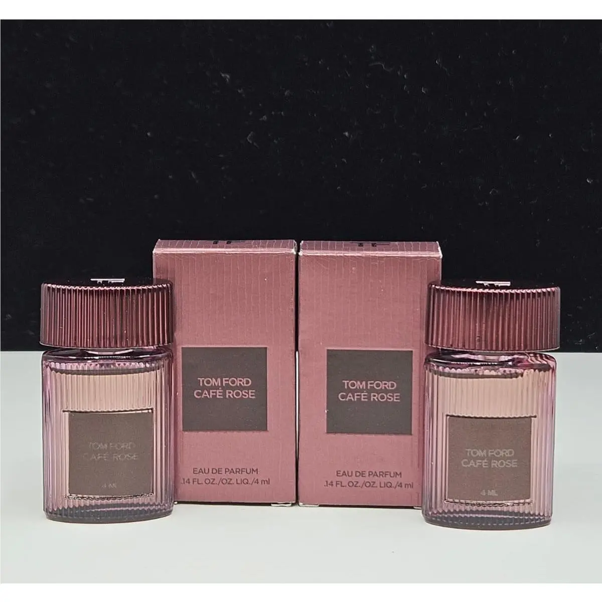 Tom Ford Cafe Rose Eau De Parfum Mini Splash 0.14 oz Lot of 2