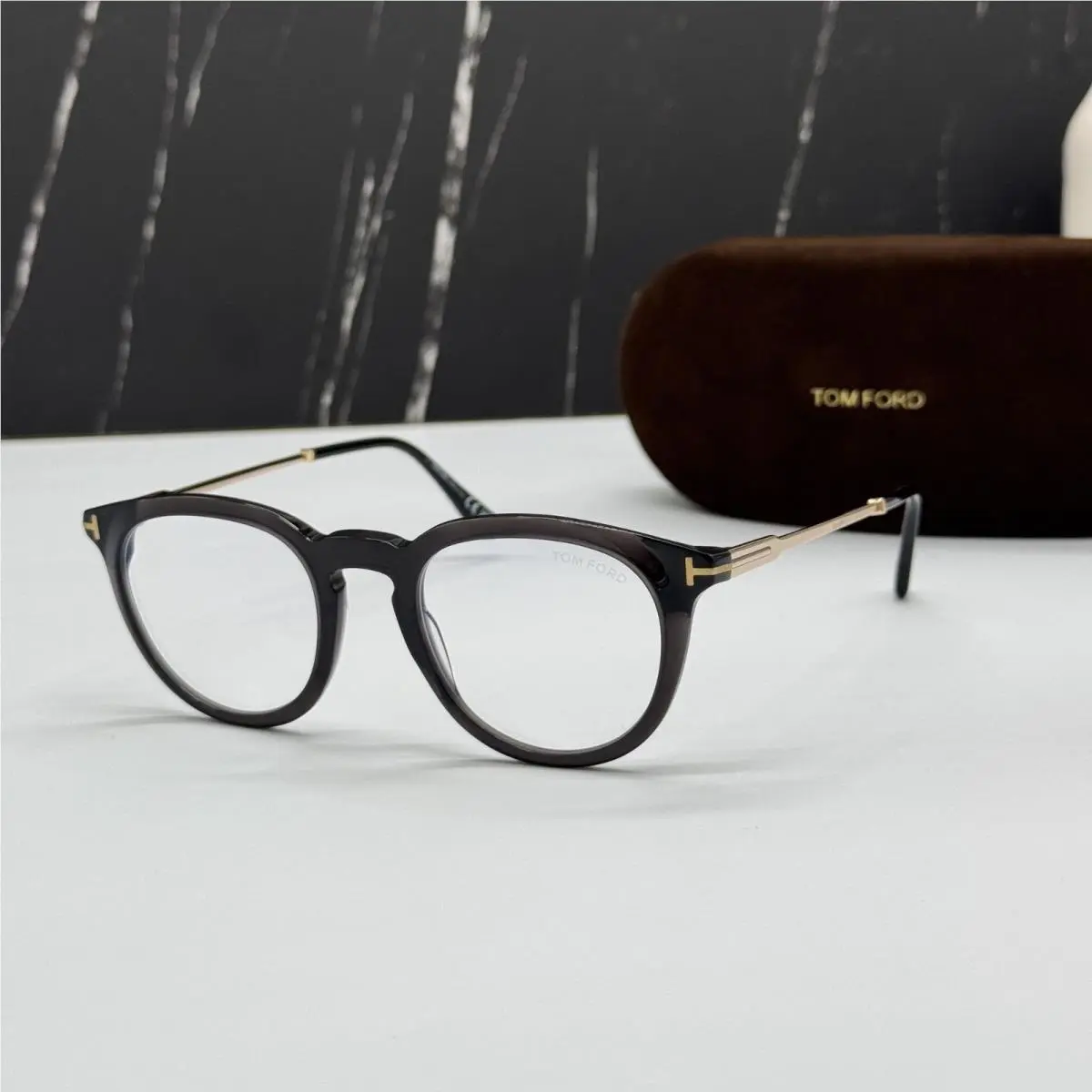 Tom Ford Eyeglasses Black Round TF5905/B 005