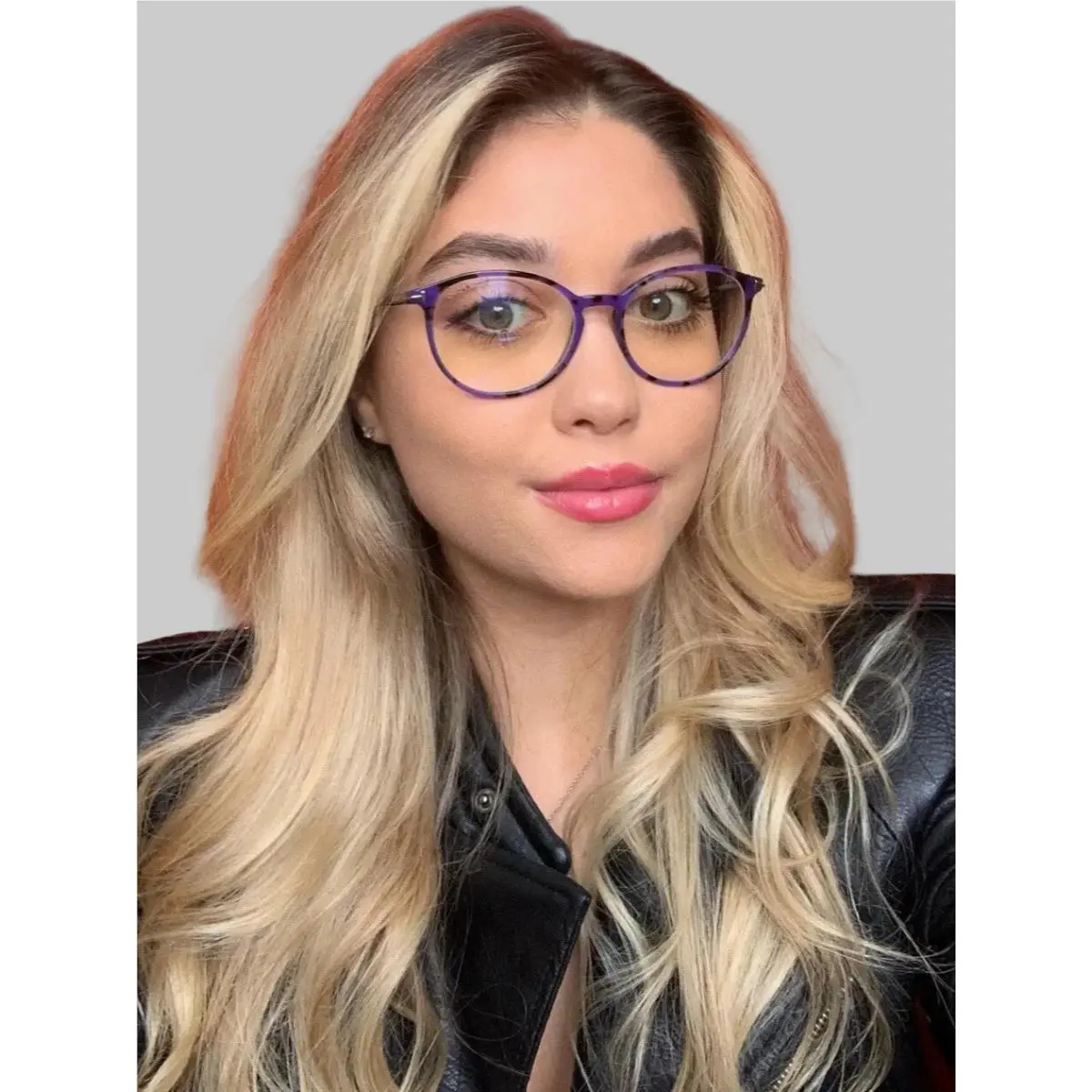 Tom Ford TF FT 5617-B 056 Round 52mm 52-17-140 Purple Women`s Eyeglasses Frame