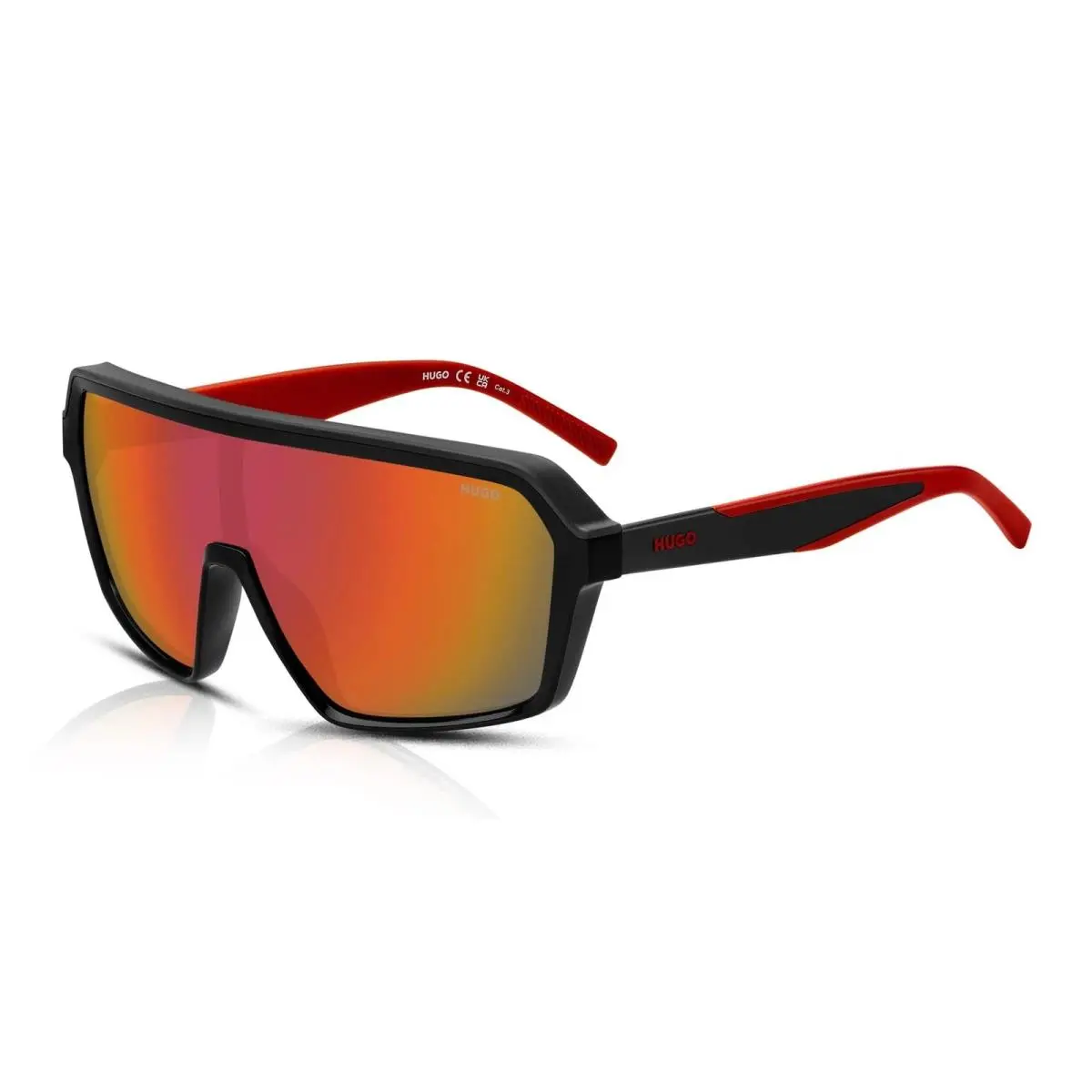 Hugo HG1334/G/S 807/UW Men`s Sunglasses Black/orange
