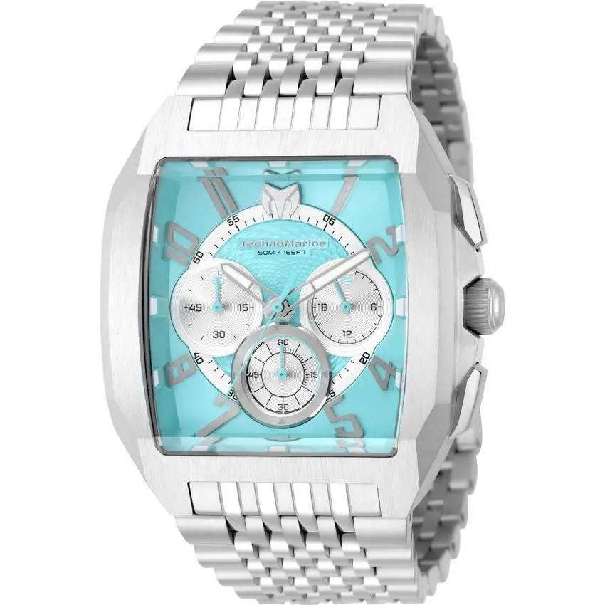 Technomarine Aqua Quadrant Men`s Quartz VD54 Watch - 41mm Silver TM-226022 by TechnoMarine