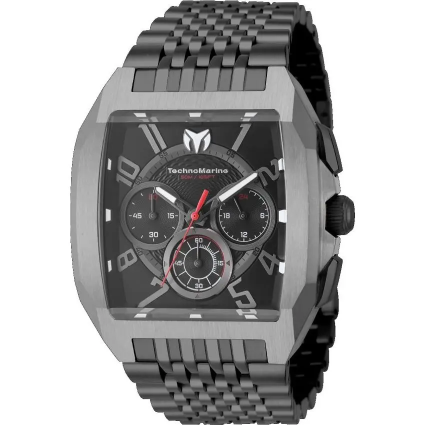 Technomarine Aqua Quadrant Men`s Quartz VD54 Watch - 41mm Black TM-226013 by TechnoMarine
