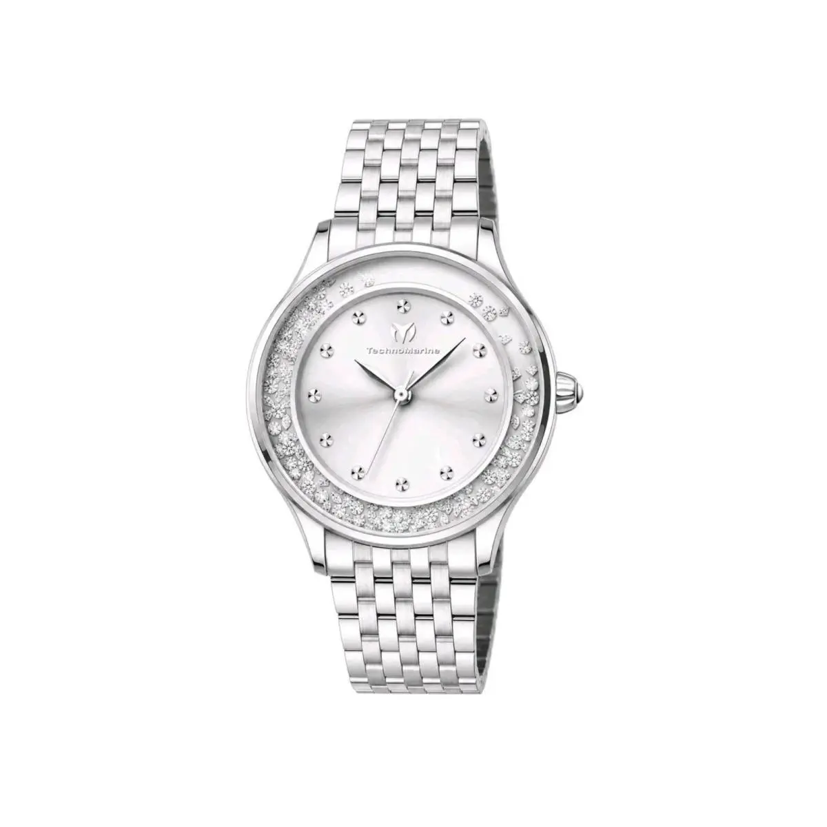 Technomarine Brillantezza Del Mare Women`s Watch 34mm Silver TM-9026006 by TechnoMarine