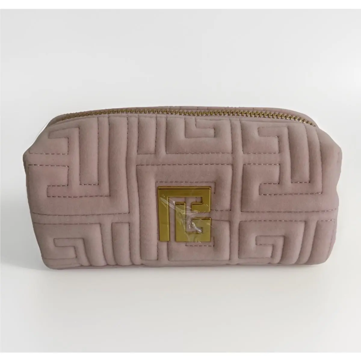 Balmain Pink Velvet Travel Cosmetics Bag/pouch