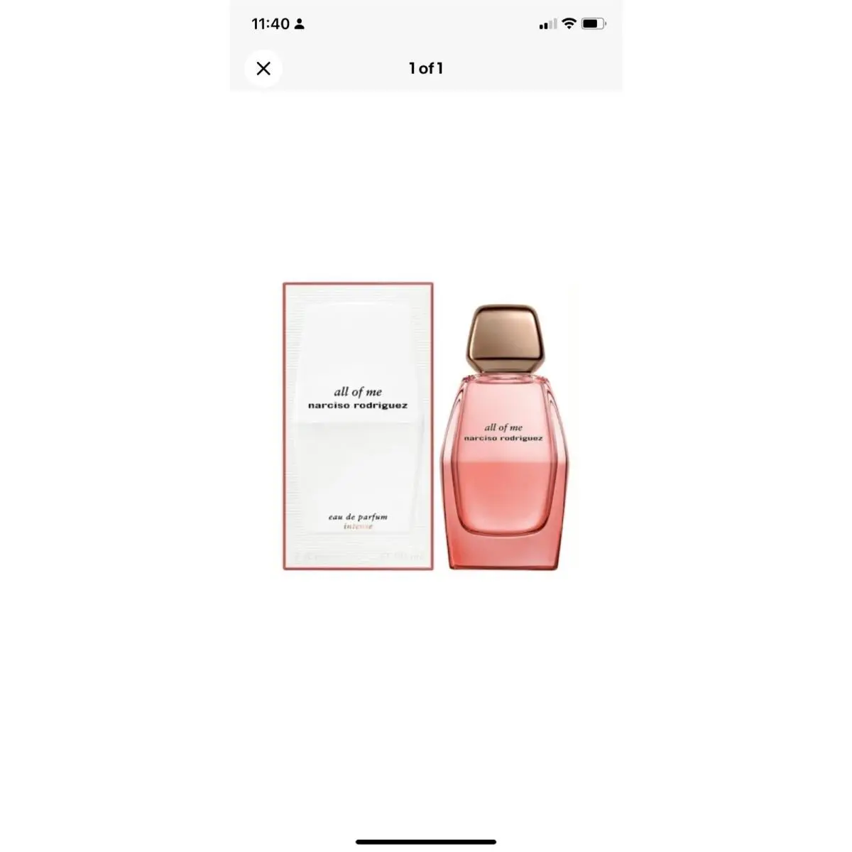 All Of Me by Narciso Rodriguez 3 oz Edp Intense Perfume For Women