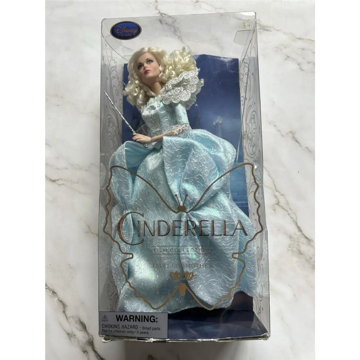 2015 Disney Store Exclusive Live Action Cinderella Film Fairy Godmother Doll