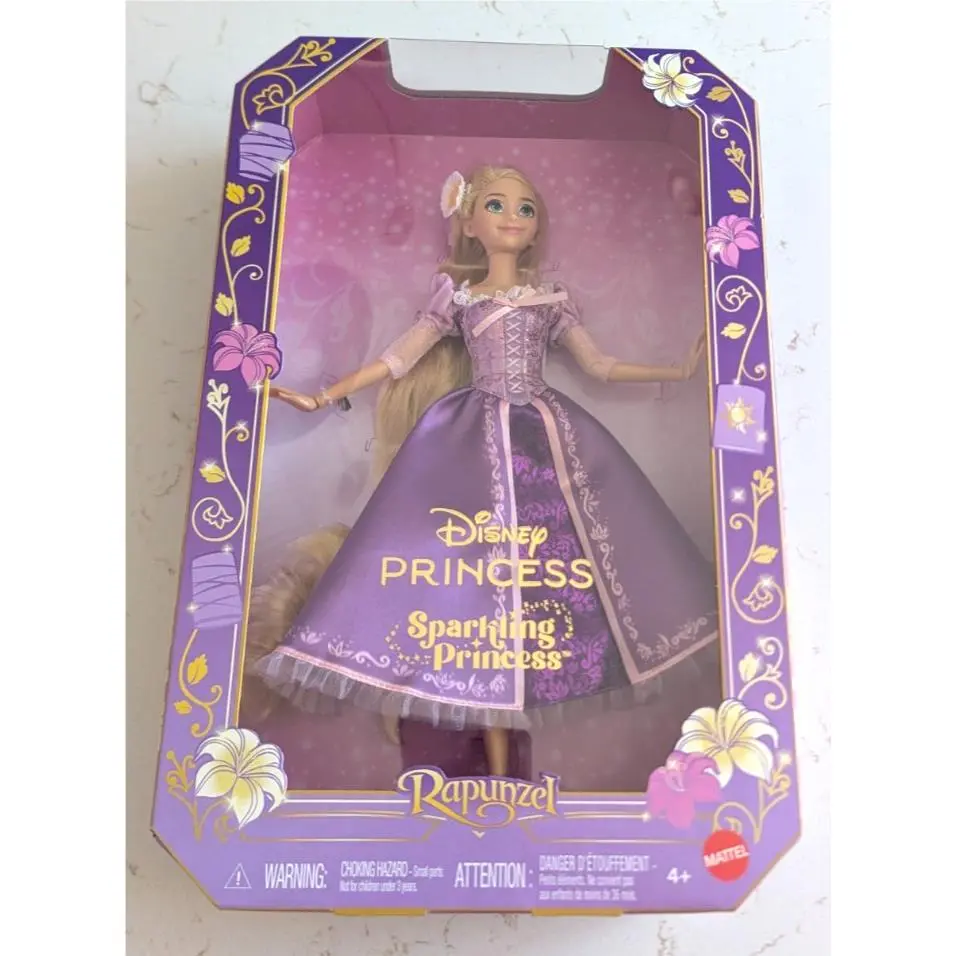 Mattel Disney Princess Sparkling Princess Rapunzel Tangled Fashion Doll