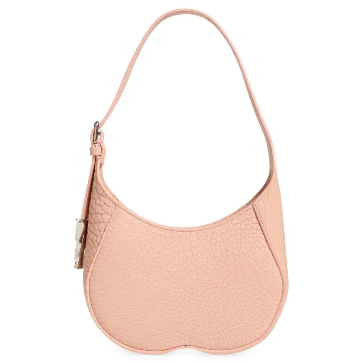 Womens Small Chess Leather Baguette Shoulder Bag in Blush - Italy by Burberry