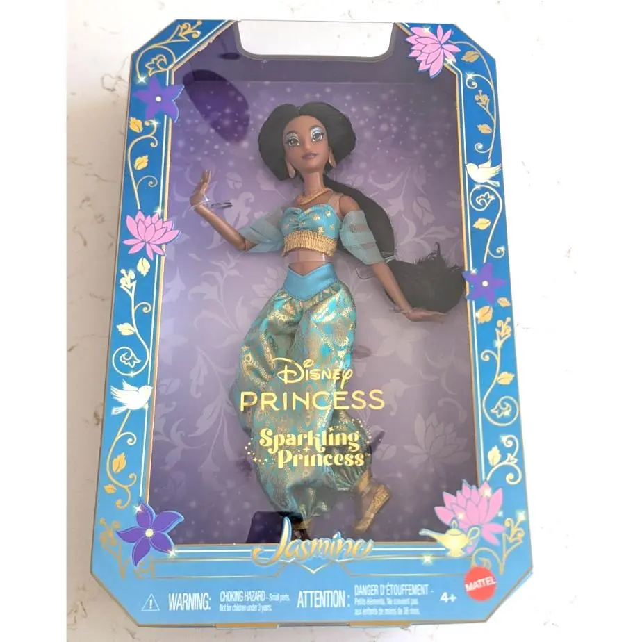 Mattel Disney Princess Sparkling Princess Jasmine Alladin Fashion Doll
