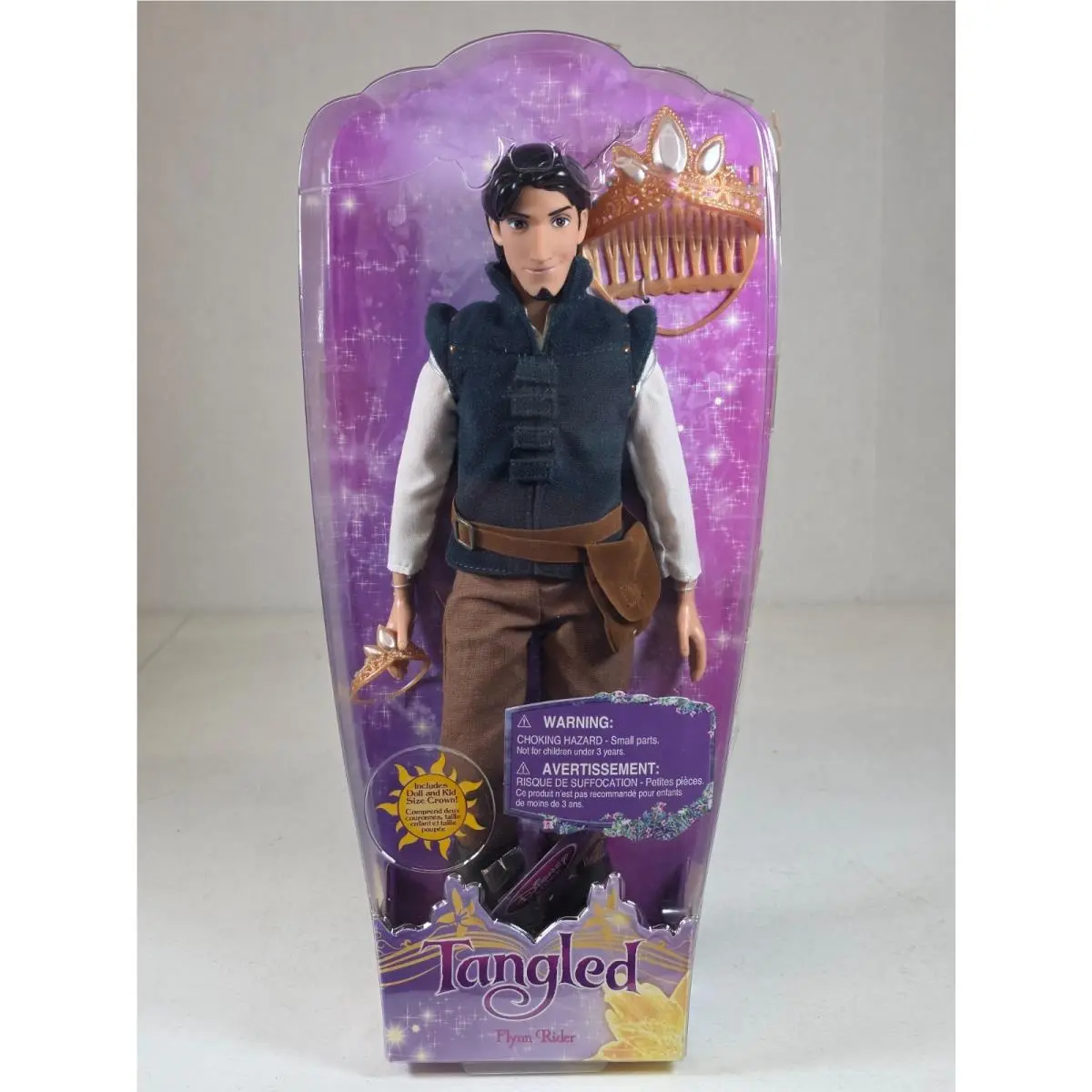 Disney Store Tangled Flynn Rider Doll Kid Size Crown N810